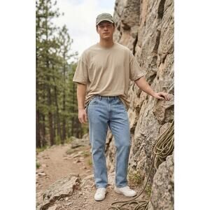 Eddie Bauer Classic Fit Straight Leg Jeans - Medium Wash Denim - Men’s 35 x 30